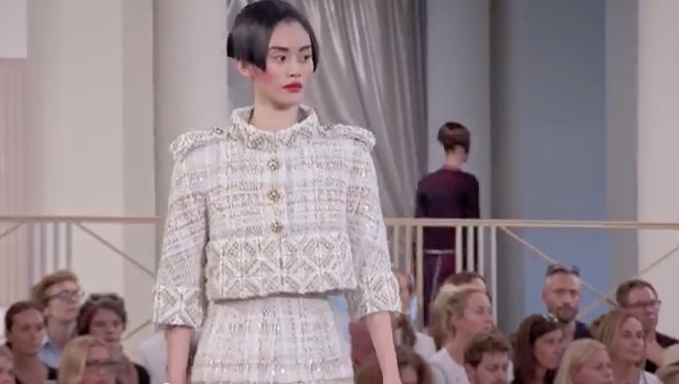 Karl Lagerfeld Presents 3D Printed Chanel Suit at Paris Fashion Week