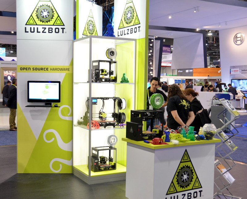 LulzBot Booth at CES 2016