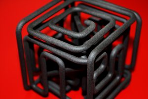 3d printed cube labyrinth 