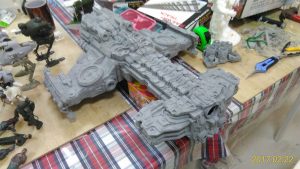 Hyperion Battlecruiser 3D printed 24-inch long
