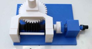 YouTuber shows free 3D print model of a worm gear with spring preload