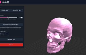 Inflate3D enables easy deformation of STL models in the browser