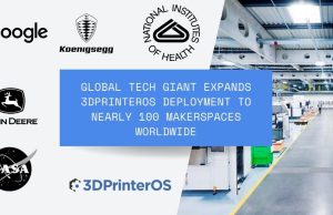Cloud Platform 3DPrinterOS Powers Global 3D Printing Network of a Technology Giant