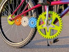 3D-printed bicycle gearbox made of PLA passes practical test surprisingly well